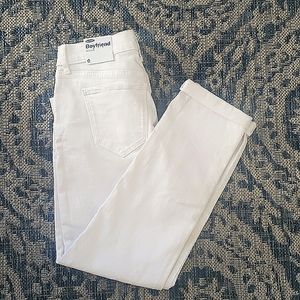 NWT White boyfriend jeans!